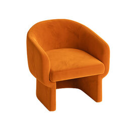 Club Chair - Chloe - Velvet Legs - Rust Velvet