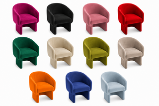 Club Chair - Chloe - Velvet Legs - Various Colors