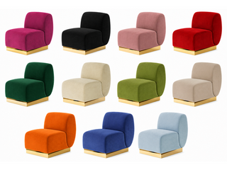 Side Chair - Stella - Gold Legs - Various Colors