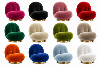 Side Chair - Pearl - Gold Legs - Various Colors
