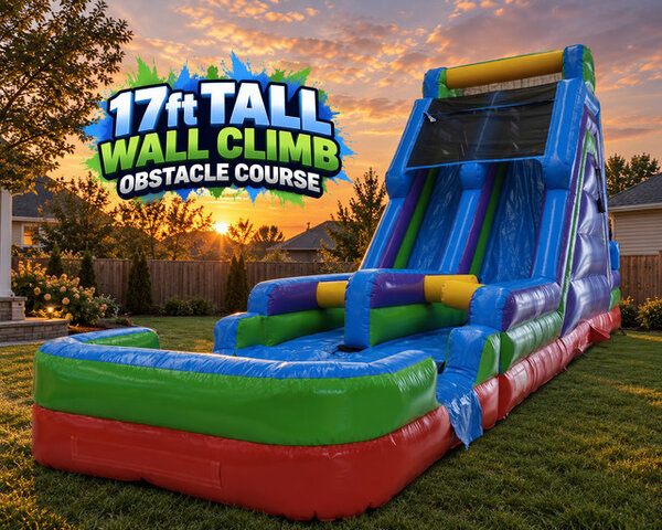 17ft Tall Wall Climb Obstacle Course 