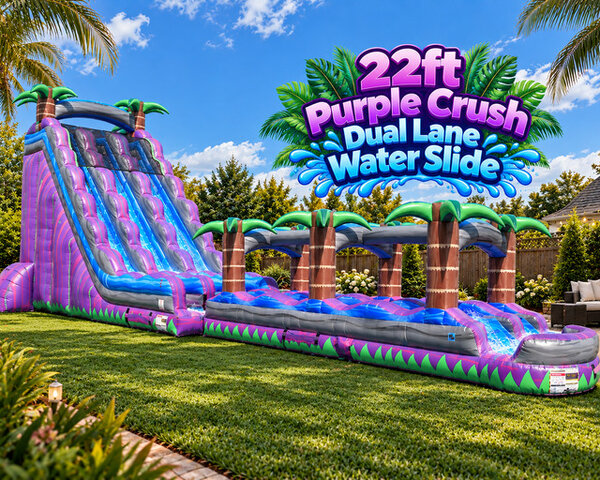 22ft Purple Crush Waterslide