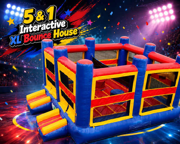 5 and 1 Interactive XL Bounce House