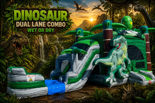Dinosaur Dual Lane Combo Wet or Dry