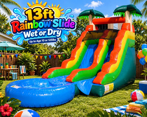 13ft Rainbow Slide Wet or Dry