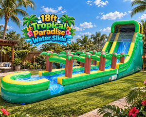 18ft Tropical Paradise Water Slide