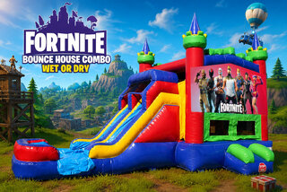 Fortnite Bounce House Combo Wet or Dry