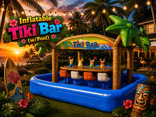 Inflatable Tiki Bar (w/Pool)