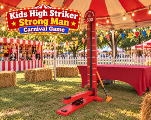 Kids High Striker Strong Man Carnival Game