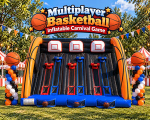 Multiplayer Basketball Inflatable Carnival Game