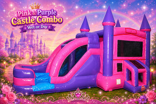 Pink and Purple Castle Combo Wet or Dry