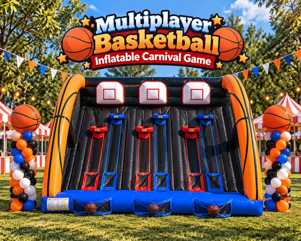 Multiplayer Basketball Inflatable Carnival Game