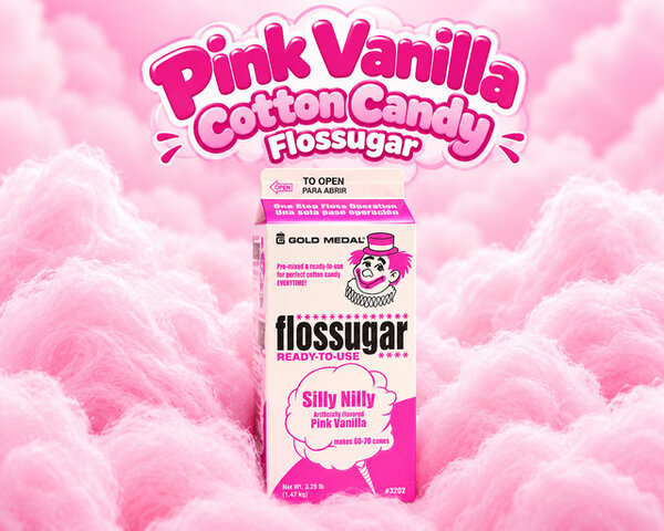 Pink Vanilla Cotton Candy Flossugar