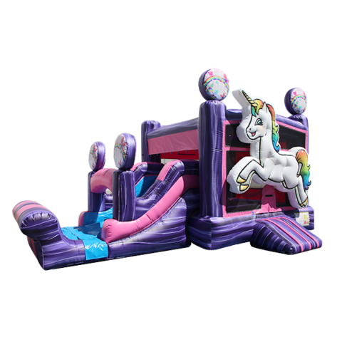 Unicorn Bounce House Wet or Dry