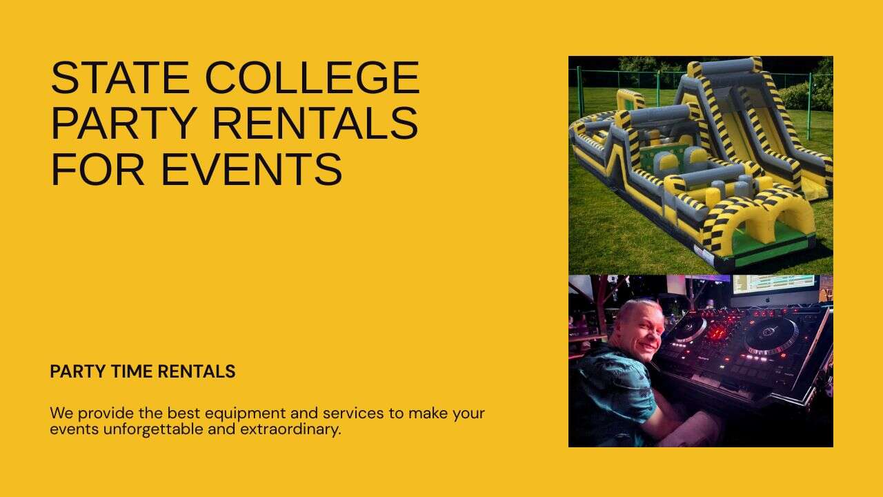 State College Party Rentals | Water Slides, DJs, Bounce Houses & More