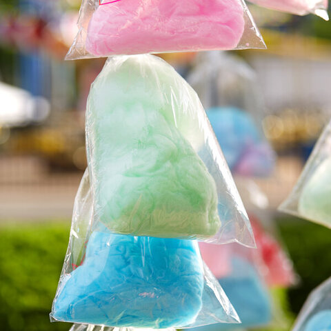 Cotton candy bags