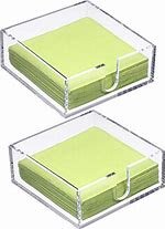 Clear Acrylic Square Bar Napkin Holders