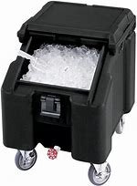 100lbs Black Rolling Ice Caddy