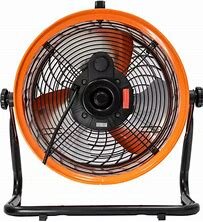 Industrial Heavy Duty Drum Fan - Orange