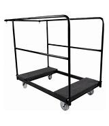Round Rolling Table Cart