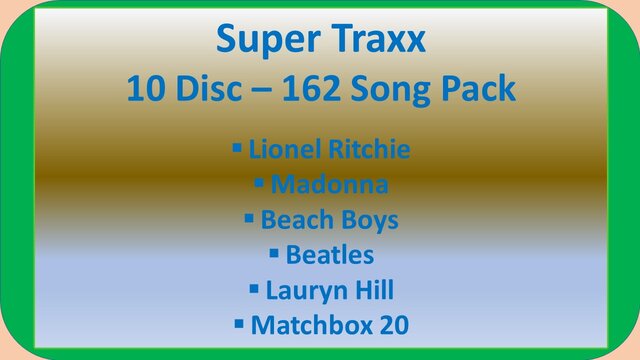 Super Traxx Hits Karaoke Music Pack