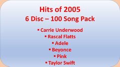 Hits of 2005 Karaoke Music Pack