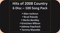 Hits of 2008 Country Karaoke Music Pack