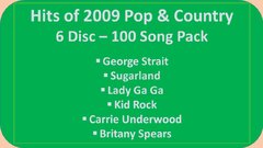 Hits of 2009 Karaoke Music Pack
