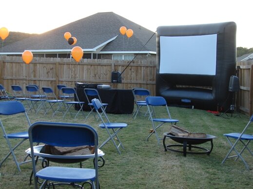 Backyard Movie Screen