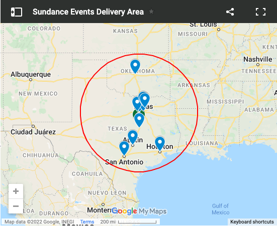 delivery area map 