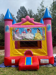 Pink Princess Castle Bounce House