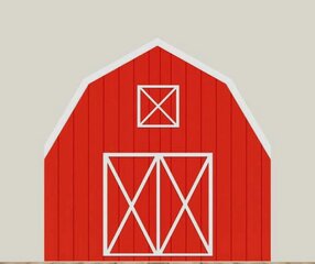 Red. Wood Barn Backdrop