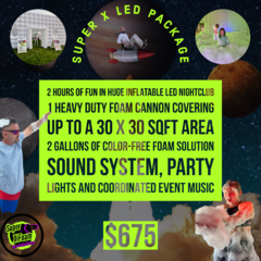 Super X LED Package (Foam Inside White Inflatable Tent)