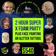 Super X Foam and Face Paint (2 Hours Foam/Face Paint)