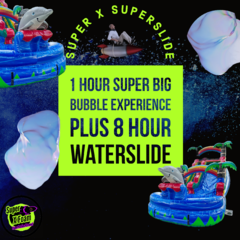 Super X Superslide (1 Hour Big Bubble Experience/8 Hour Waterslide)