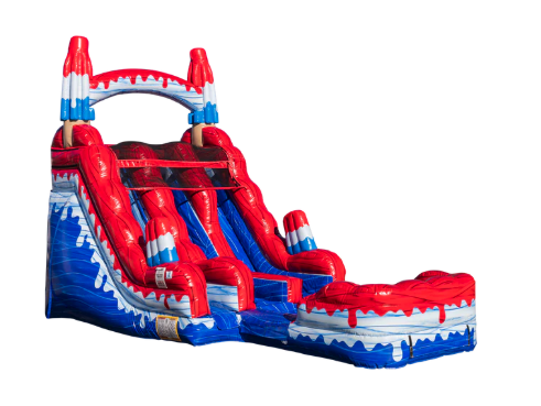 15ft Popsicle Dual Lane with Landing 