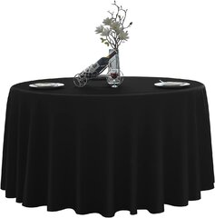 120" Round Table Linen (Black)