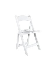 White Resin Chair 