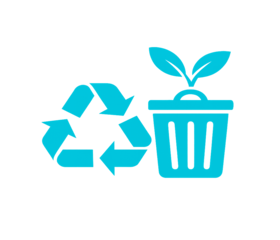 Recycle and compost bin icon Recycle and compost bin icon