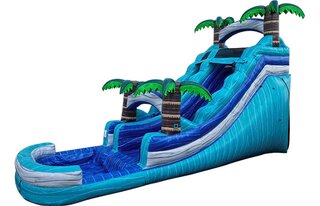 16ft Blue Tidal Wave Slide