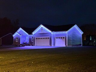 Govee Permanent Lights for One Story Home Installed at $7.5 a Linear Foot (Labor Only)