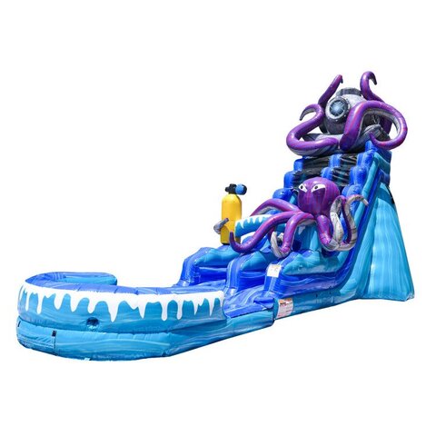 20 FOOT KRACKEN SLIDE WET WITH POOL