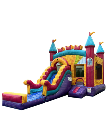 Purple Castle Combo Bounce House