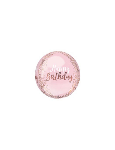 Pink Happy Birthday Foil Balloon