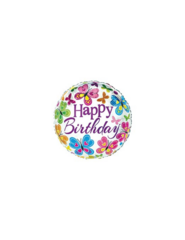 Happy Birthday Butterfly Foil Balloon