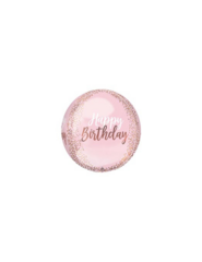 Pink Happy Birthday Foil Balloon