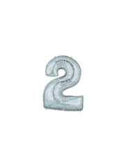 Holographic Number Foil Balloon