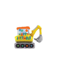 Happy Birthday Construction Foil Balloon