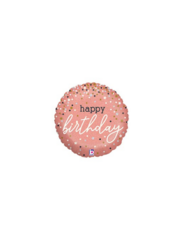 Pink Happy Birthday Foil Balloon