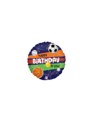Happy Birthday Sports Foil Balloon